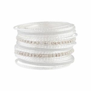 Cup Chain Glitter Bangle