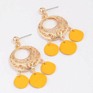 Filigree Disc Earrings