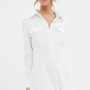 White Shirt Dress Long Sleeve